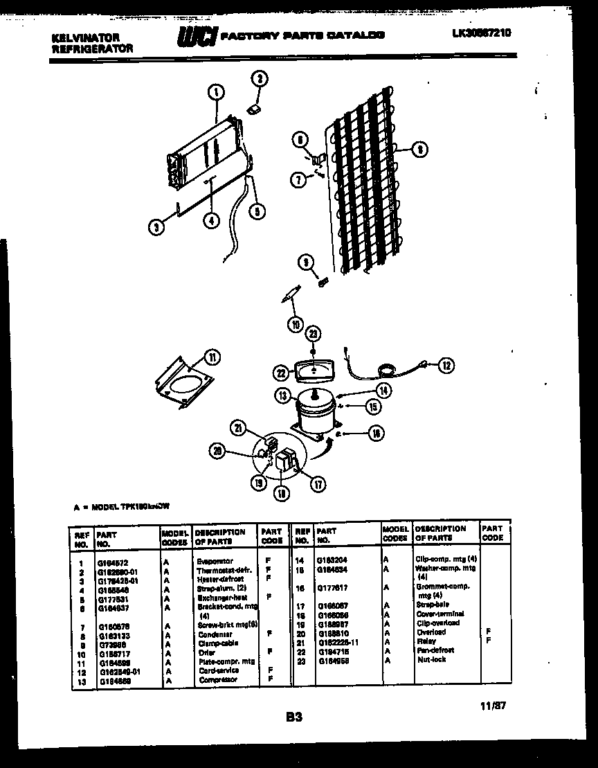 Electrolux 241861901 Static Condenser