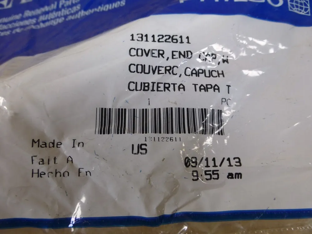 Electrolux 131122611 Dryer End Cap Cover