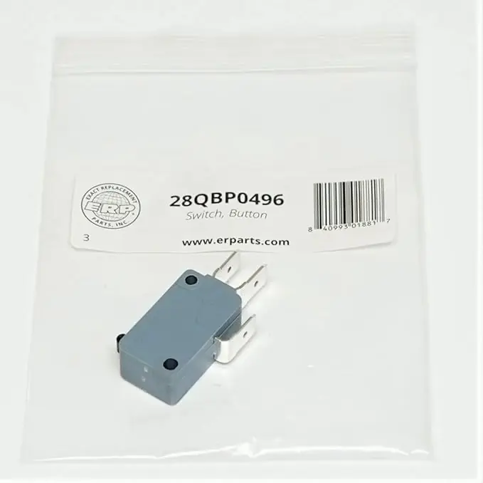 Exact Replacement Parts 28QBP0496 Universal MULTIFIT Microwave Door Switch No/NC 15A