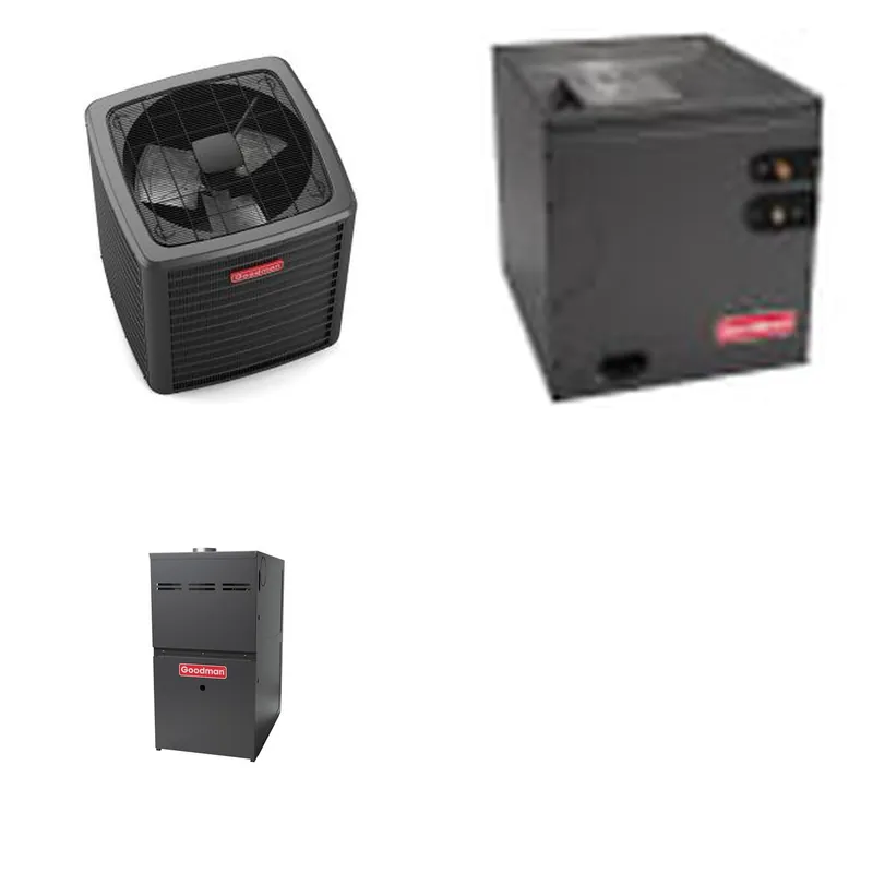 GOODMAN GLXS5BA4810+CAPTA6030D3+GR9S800805CN - 4 Ton Ducted Air Conditioner & Gas Furnace System - R-32