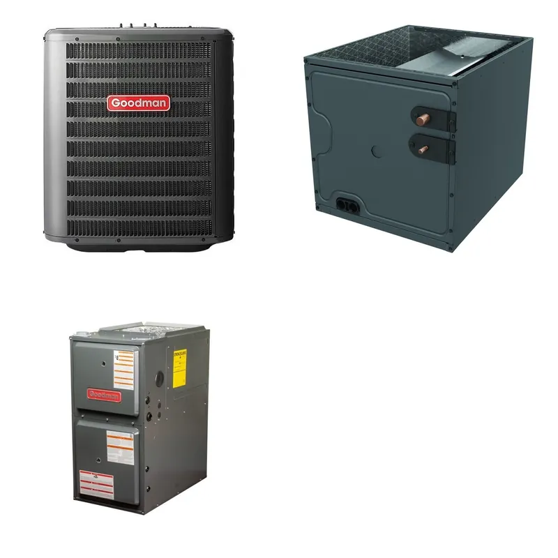 GOODMAN GLZS4BA3010+CAPTA3626C3+GR9S960803BN - 30K BTU Ducted Heat Pump System - R-32
