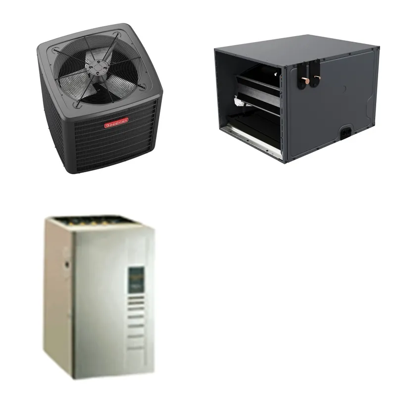 GOODMAN GLZS5BA3610+CHPTA4230C3+GR9S960603BU - 36K BTU Ducted Heat Pump System - R-32