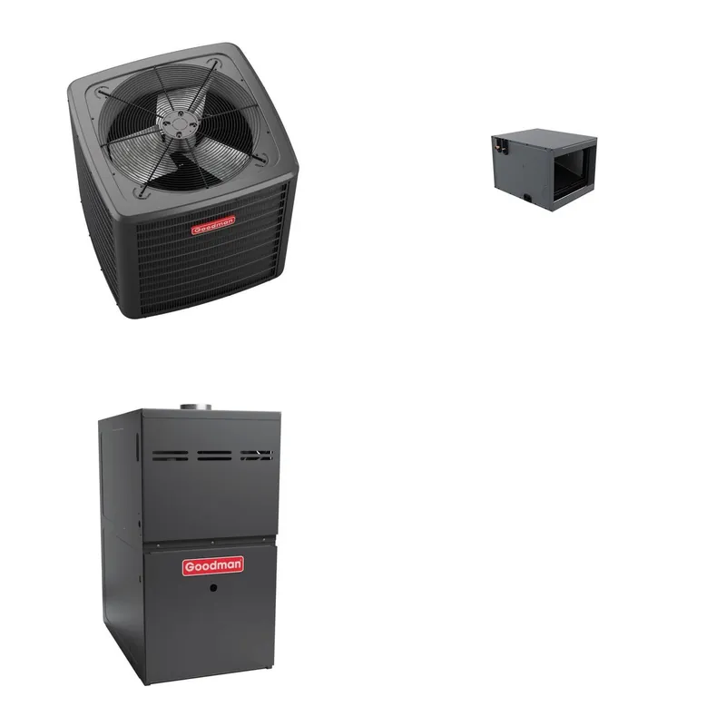 GOODMAN GLZS5BA3610+CHPTA3630C3+GR9S921004CN - 36K BTU Ducted Heat Pump System - R-32