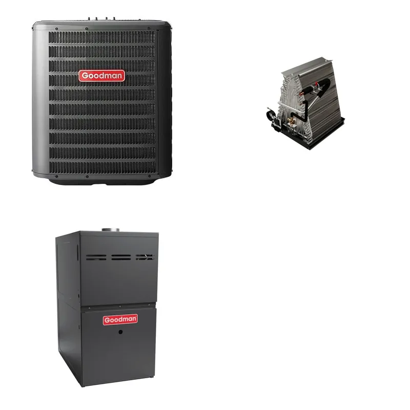 GOODMAN GLZS4BA3010+CAUTA3026B3+GR9S960805CN - 30K BTU Ducted Heat Pump System - R-32