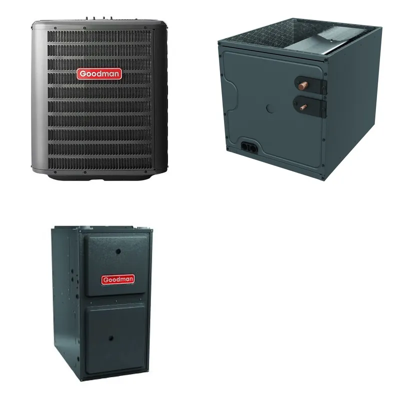 GOODMAN GLZS4BA2410+CAPTA3626C3+GR9S960403BU - 24K BTU Ducted Heat Pump System - R-32