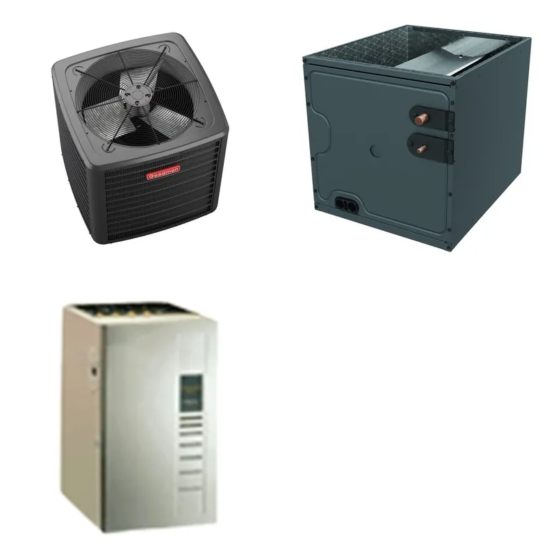 GOODMAN GLZS5BA3610+CAPTA3626B3+GR9S960603BU - 36K BTU Ducted Heat Pump System - R-32