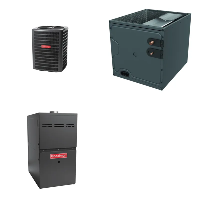 GOODMAN GLZS5BA2410+CAPTA3626B3+GR9S800804CN - 24K BTU Ducted Heat Pump System - R-32
