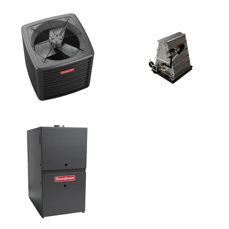 GOODMAN GLZS5BA1810+CAUTA3022C3+GR9S800403AU - 18K BTU Ducted Heat Pump System - R-32