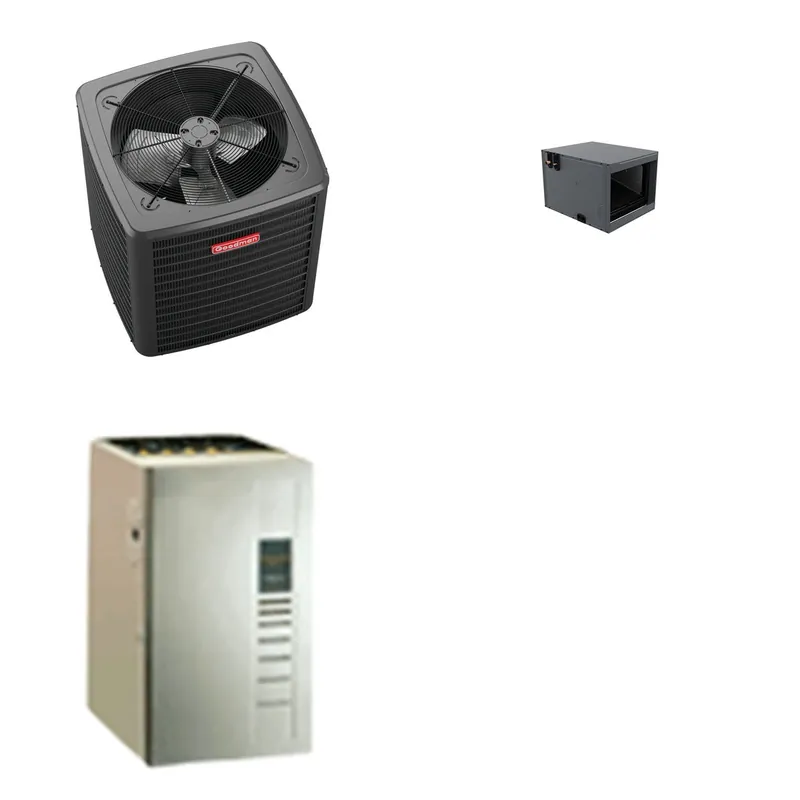 GOODMAN GLXS4BA3010+CHPTA3630C3+GR9S960603BU - 2.5 Ton Ducted Air Conditioner & Gas Furnace System - R-32