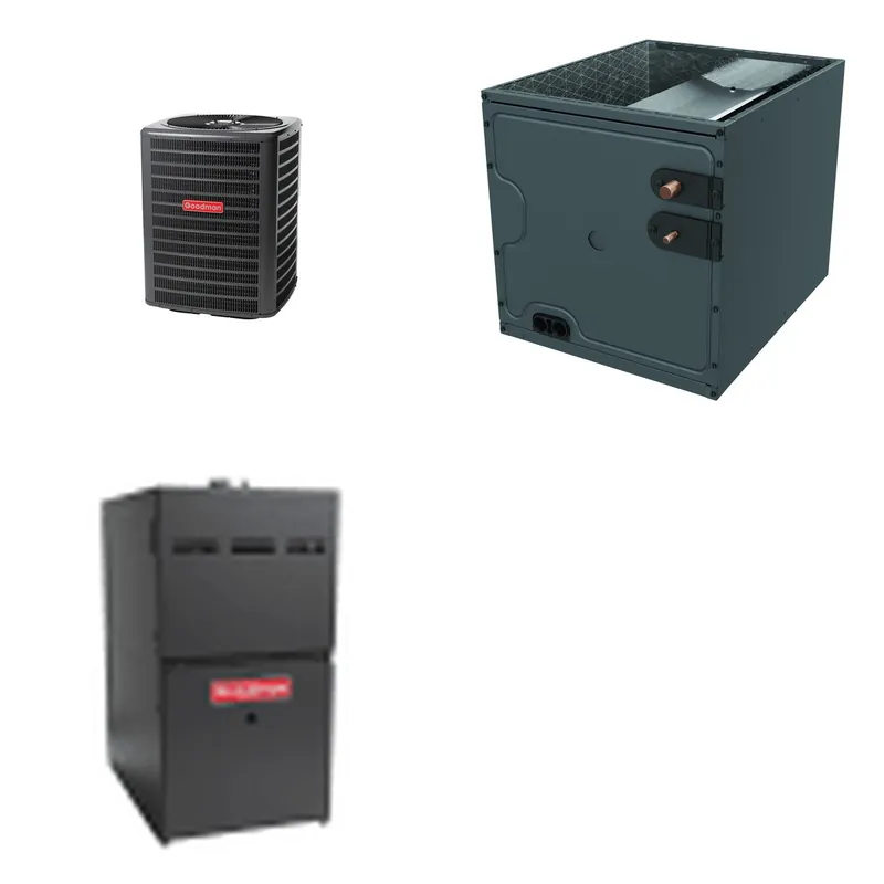 GOODMAN GLZS5BA2410+CAPTA3022B3+GR9S800604BN - 24K BTU Ducted Heat Pump System - R-32
