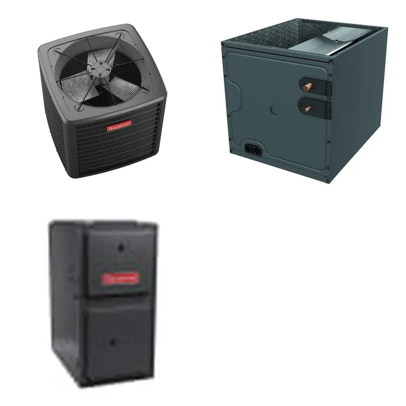 GOODMAN GLZS5BA3610+CAPTA4230C3+GR9S961005CN - 36K BTU Ducted Heat Pump System - R-32