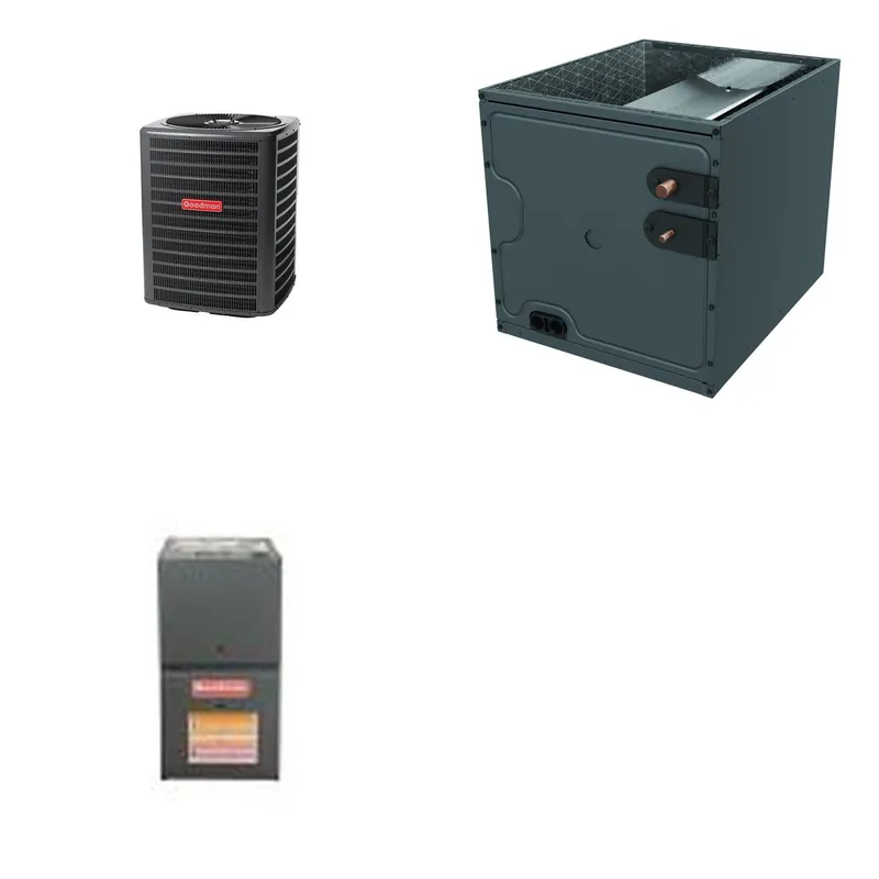 GOODMAN GLZS5BA2410+CAPTA2422B3+GR9S800403AN - 24K BTU Ducted Heat Pump System - R-32
