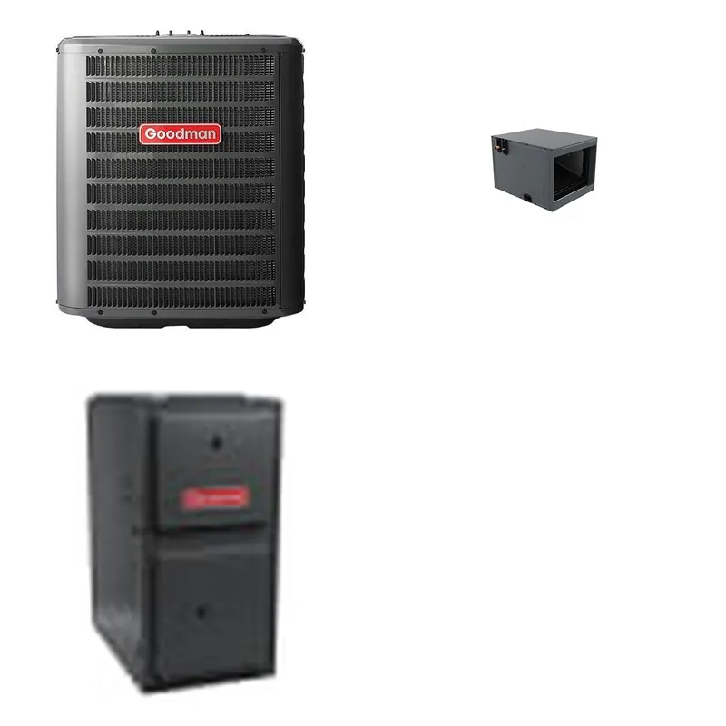 GOODMAN GLZS4BA2410+CHPTA3026C3+GR9S960804CN - 24K BTU Ducted Heat Pump System - R-32