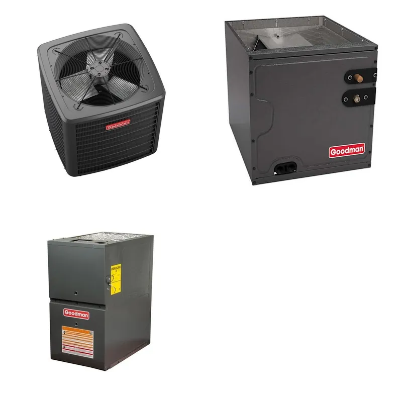 GOODMAN GLZS5BA1810+CAPTA2422C3+GR9S800603AN - 18K BTU Ducted Heat Pump System - R-32