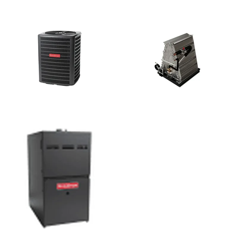 GOODMAN GLZS5BA2410+CAUTA3022C3+GR9S800604BN - 24K BTU Ducted Heat Pump System - R-32