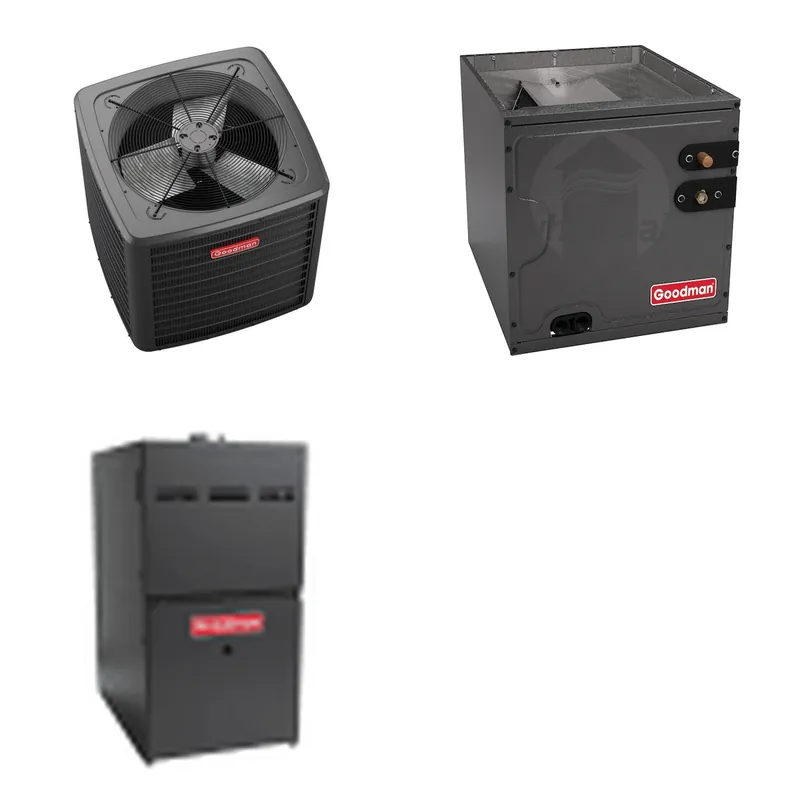 GOODMAN GLZS5BA3610+CAPTA4230D3+GR9S800604BN - 36K BTU Ducted Heat Pump System - R-32