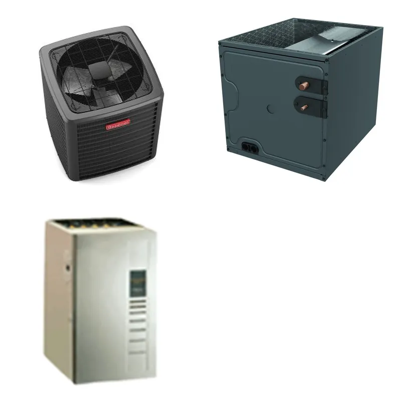 GOODMAN GLXS5BA1810+CAPTA3022A3+GR9S960603BU - 1.5 Ton Ducted Air Conditioner & Gas Furnace System - R-32