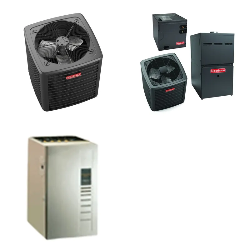 GOODMAN GLXS5BA3610+CAUTA4230C3+GR9S960603BU - 3 Ton Ducted Air Conditioner & Gas Furnace System - R-32