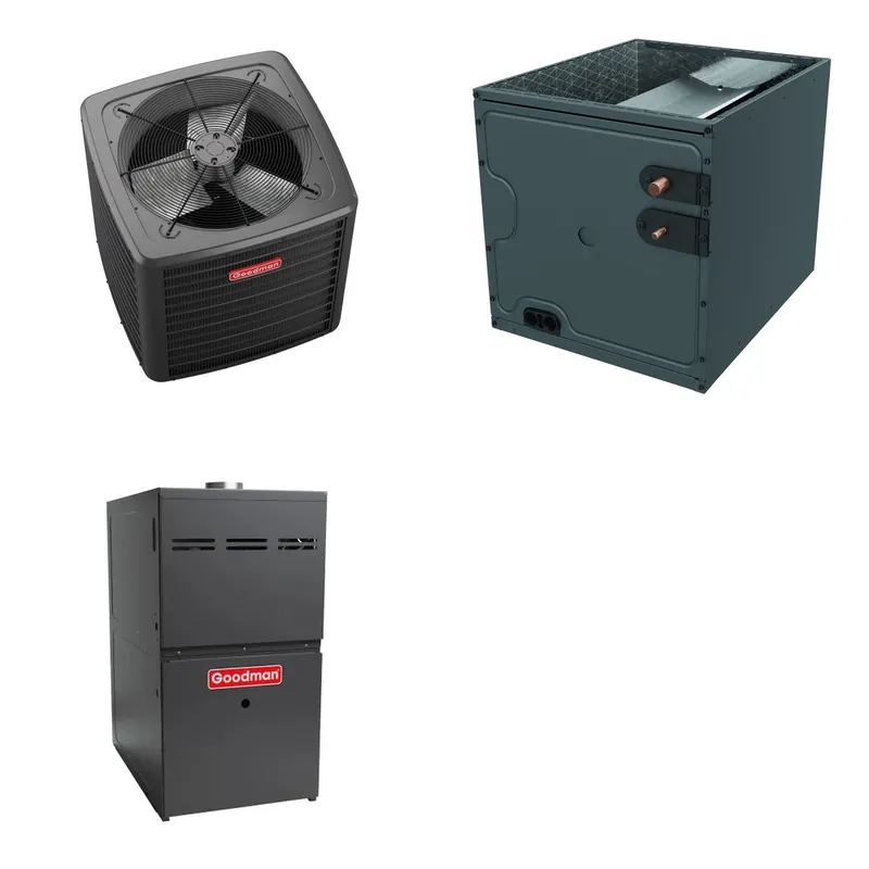 GOODMAN GLZS5BA3010+CAPTA3626B3+GR9S800805CU - 30K BTU Ducted Heat Pump System - R-32