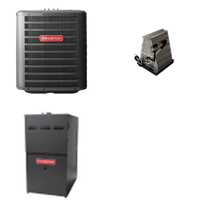 GOODMAN GLZS4BA2410+CAUTA3026C3+GR9S800804BN - 24K BTU Ducted Heat Pump System - R-32