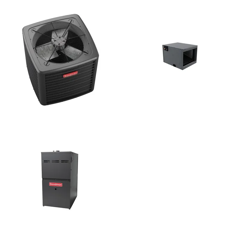 GOODMAN GLZS5BA3610+CHPTA3630C3+GR9S800603BN - 36K BTU Ducted Heat Pump System - R-32