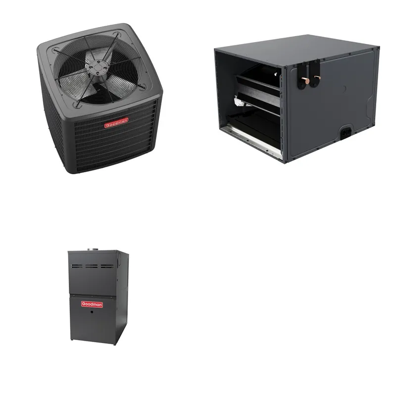 GOODMAN GLZS5BA3610+CHPTA4230C3+GR9S800805CN - 36K BTU Ducted Heat Pump System - R-32