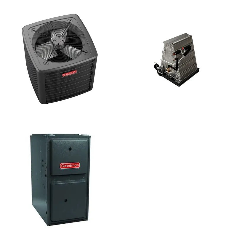 GOODMAN GLZS5BA1810+CAUTA3022C3+GR9S960403BU - 18K BTU Ducted Heat Pump System - R-32