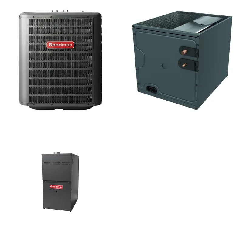 GOODMAN GLZS4BA4210+CAPTA4230C3+GR9S800805CN - 42K BTU Ducted Heat Pump System - R-32