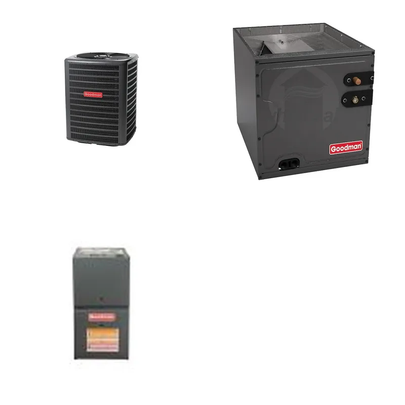 GOODMAN GLZS5BA2410+CAPTA3026C3+GR9S800403AN - 24K BTU Ducted Heat Pump System - R-32