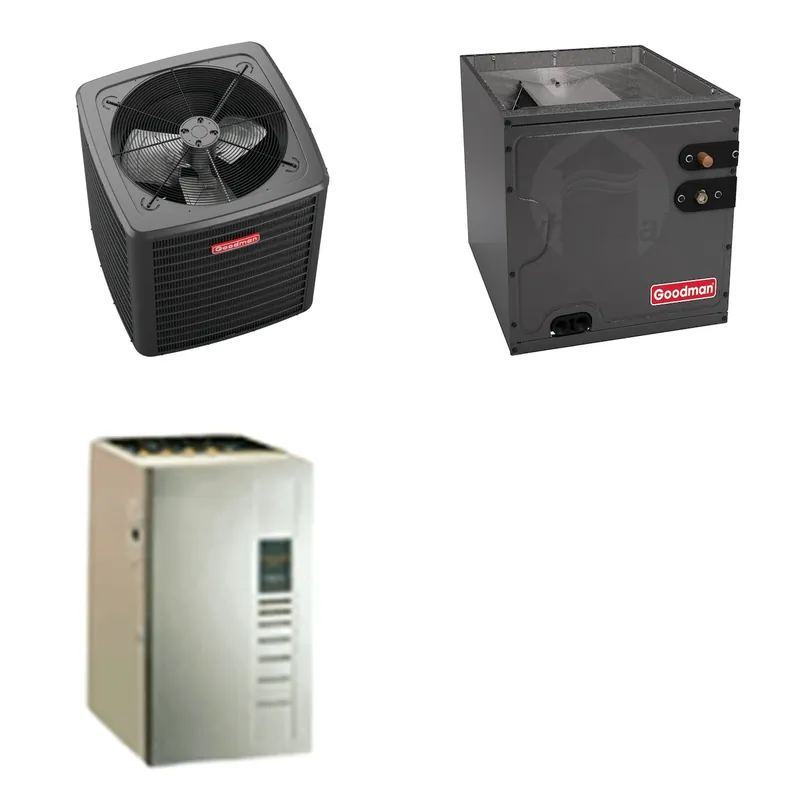 GOODMAN GLXS4BA3010+CAPTA3026C3+GR9S960603BU - 2.5 Ton Ducted Air Conditioner & Gas Furnace System - R-32
