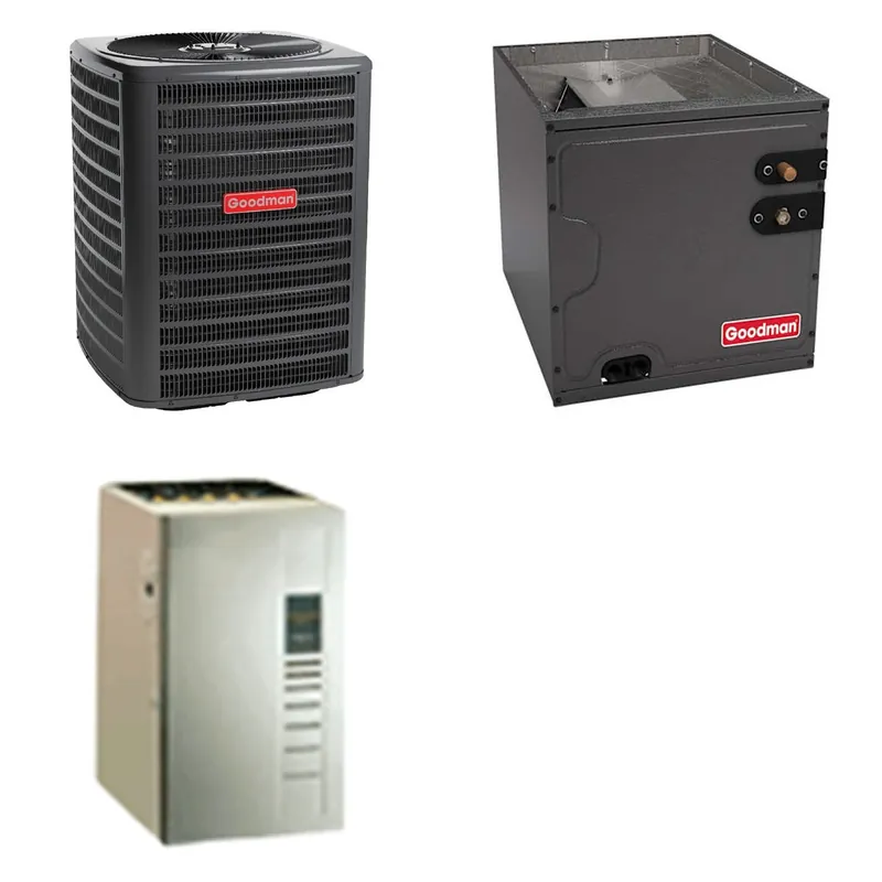 GOODMAN GLZS4BA1810+CAPTA2422C3+GR9S960603BU - 18K BTU Ducted Heat Pump System - R-32