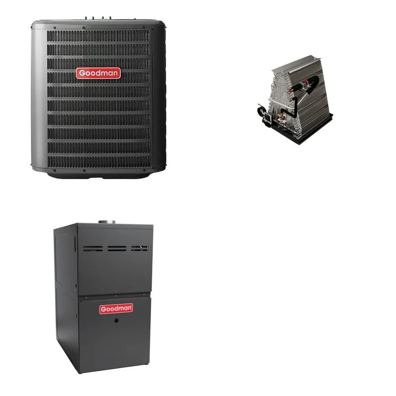GOODMAN GLZS4BA2410+CAUTA3026C3+GR9S800804CN - 24K BTU Ducted Heat Pump System - R-32