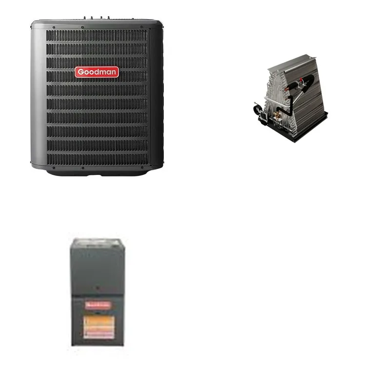 GOODMAN GLZS4BA2410+CAUTA3026B3+GR9S800403AN - 24K BTU Ducted Heat Pump System - R-32