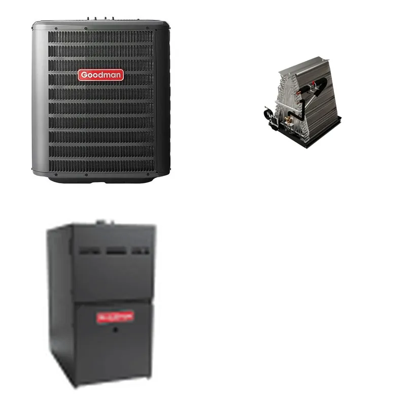 GOODMAN GLZS4BA3010+CAUTA3026B3+GR9S800604BN - 30K BTU Ducted Heat Pump System - R-32