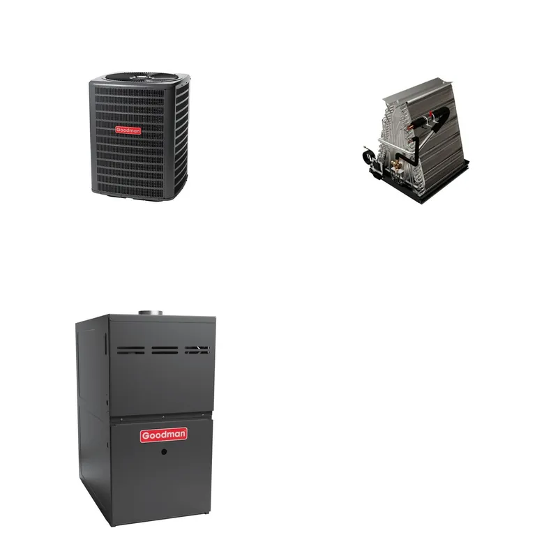 GOODMAN GLZS5BA2410+CAUTA3022C3+GR9S800804CN - 24K BTU Ducted Heat Pump System - R-32