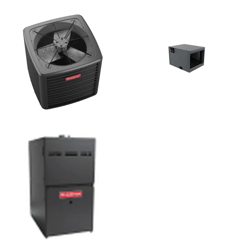 GOODMAN GLZS5BA3010+CHPTA3026B3+GR9S800604BN - 30K BTU Ducted Heat Pump System - R-32