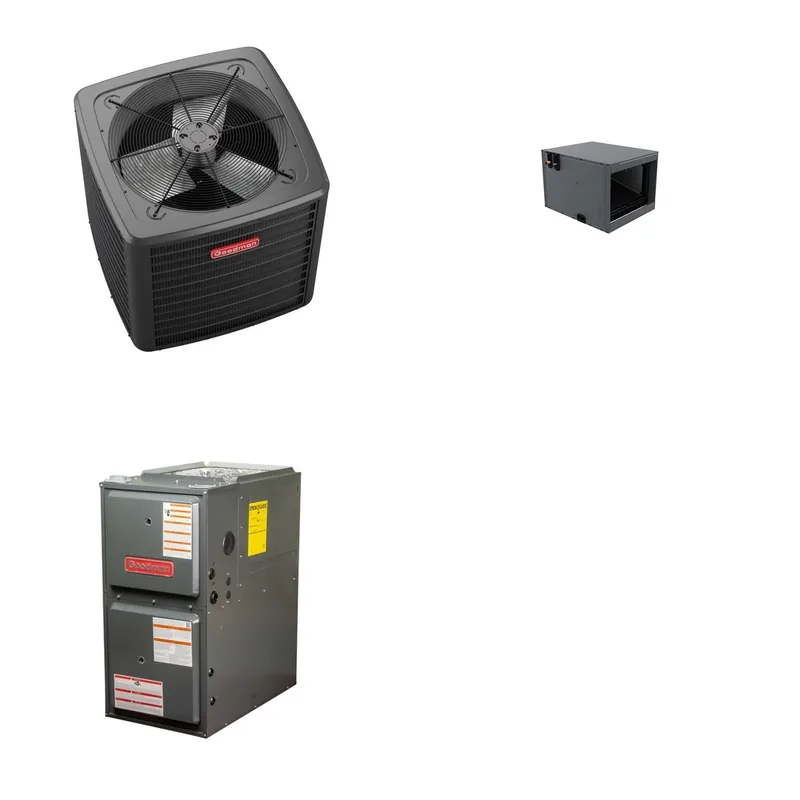 GOODMAN GLZS5BA1810+CHPTA2426C3+GR9S960803BN - 18K BTU Ducted Heat Pump System - R-32