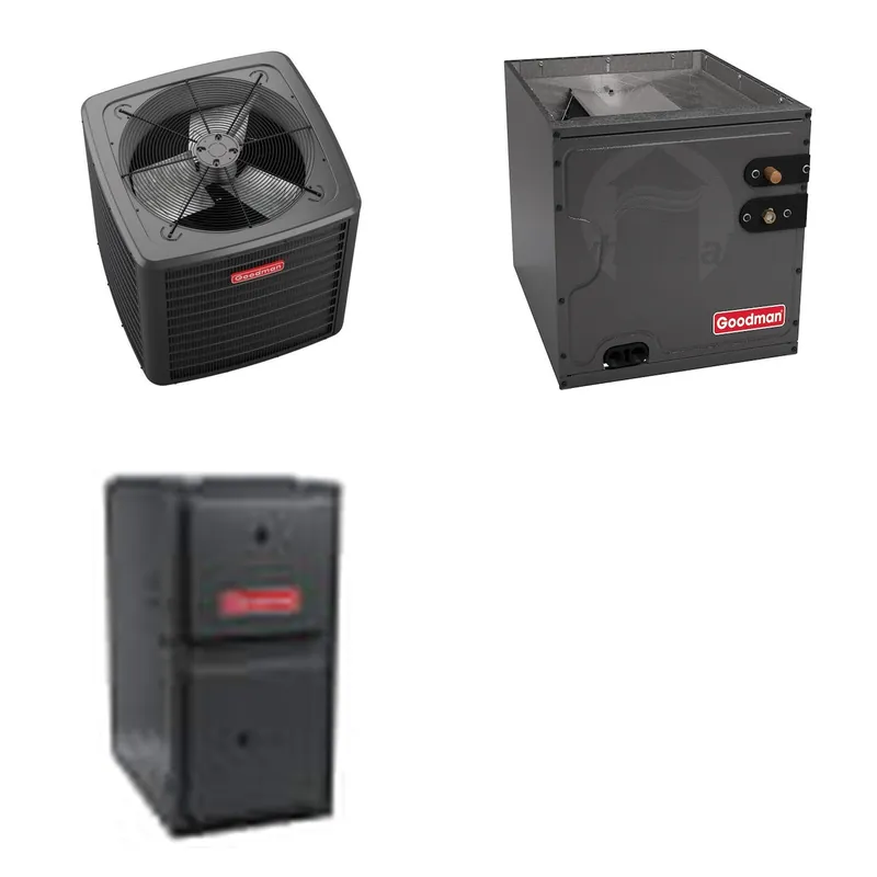 GOODMAN GLZS5BA1810+CAPTA3022C3+GR9S920603BN - 18K BTU Ducted Heat Pump System - R-32