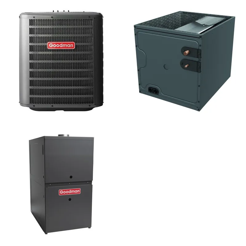 GOODMAN GLZS4BA2410+CAPTA2422A3+GR9S800603AU - 24K BTU Ducted Heat Pump System - R-32