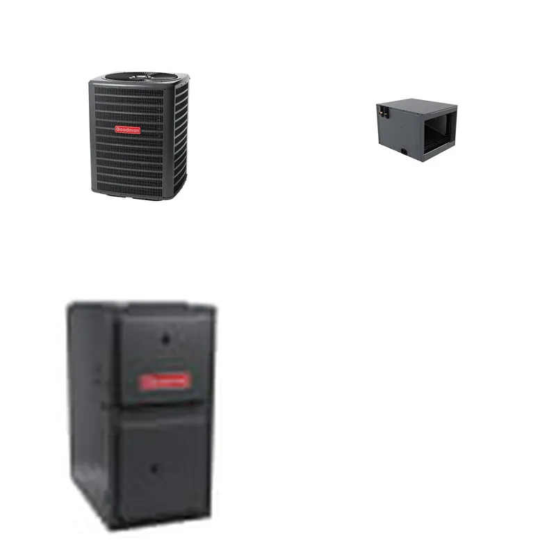 GOODMAN GLZS5BA2410+CHPTA3026B3+GR9S920603BN - 24K BTU Ducted Heat Pump System - R-32