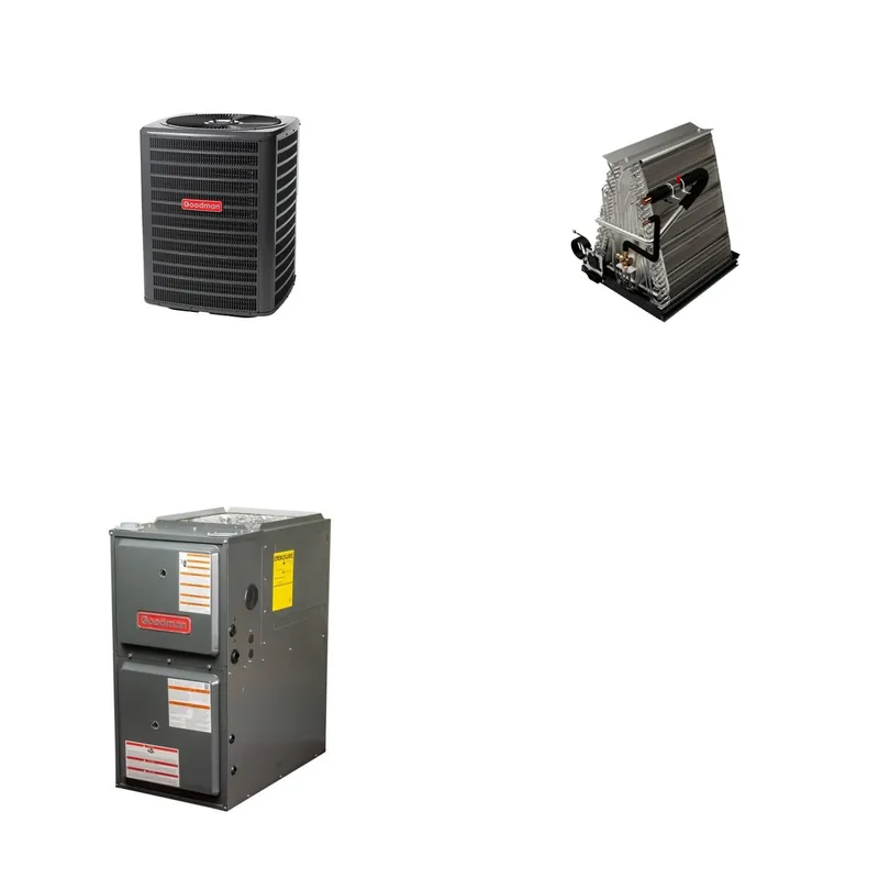 GOODMAN GLZS5BA2410+CAUTA3022A3+GR9S960803BN - 24K BTU Ducted Heat Pump System - R-32