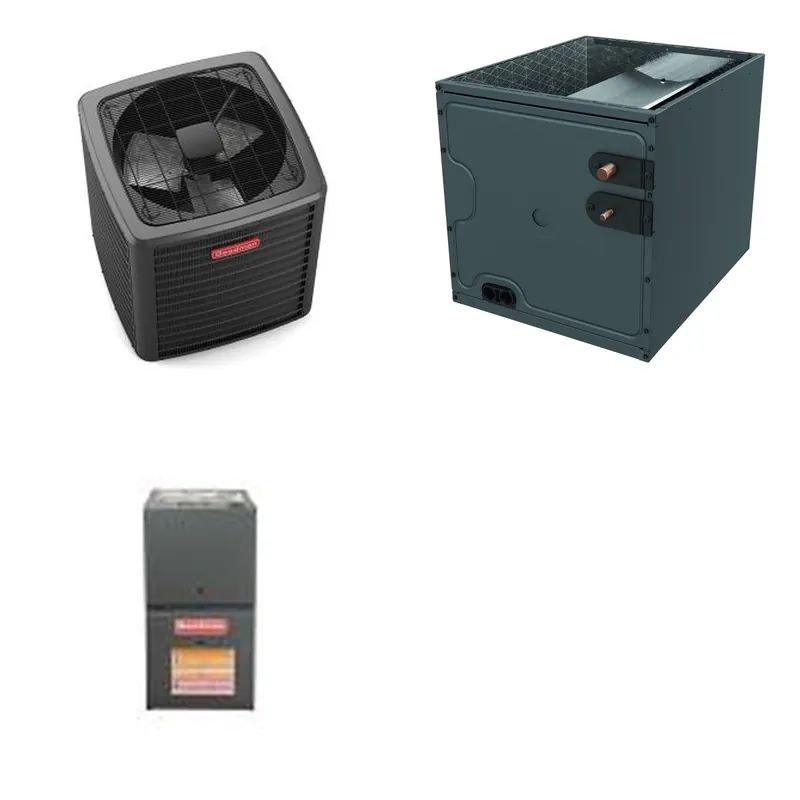 GOODMAN GLXS5BA1810+CAPTA3022B3+GR9S800403AN - 1.5 Ton Ducted Air Conditioner & Gas Furnace System - R-32