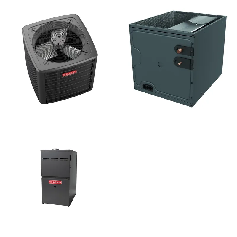 GOODMAN GLZS5BA4210+CAPTA4230C3+GR9S800805CN - 42K BTU Ducted Heat Pump System - R-32
