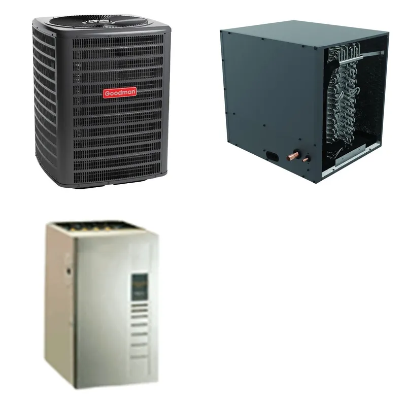 GOODMAN GLZS4BA1810+CHPTA2426B3+GR9S960603BU - 18K BTU Ducted Heat Pump System - R-32
