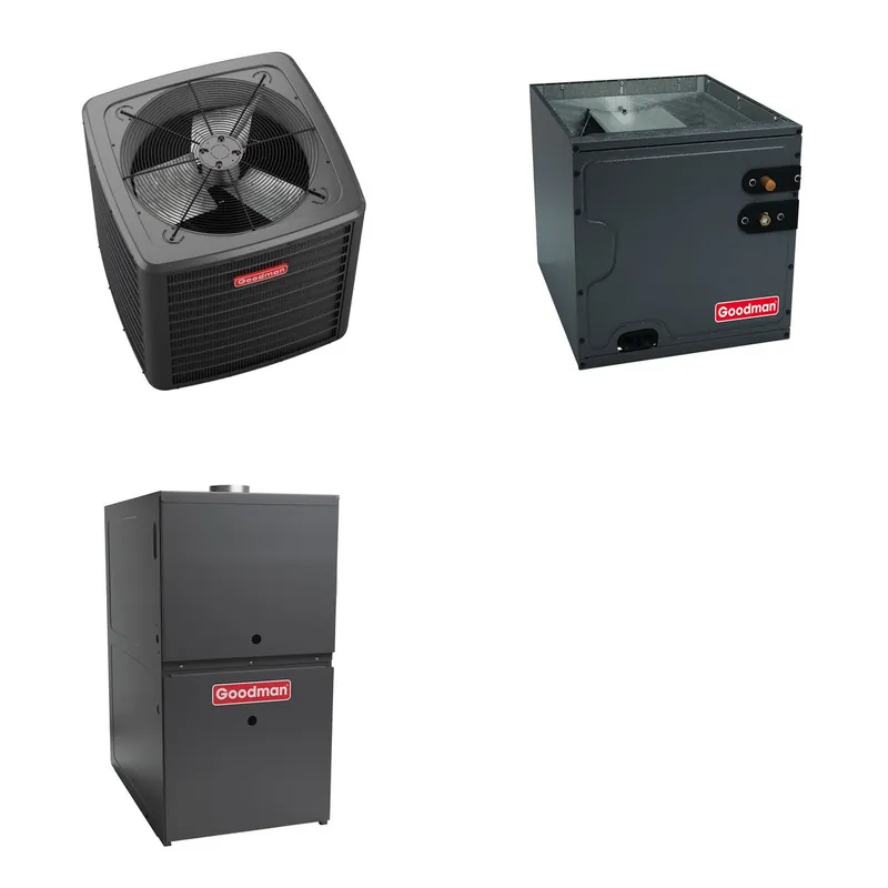 GOODMAN GLZS5BA1810+CAUTA2422B3+GR9S800403AU - 18K BTU Ducted Heat Pump System - R-32