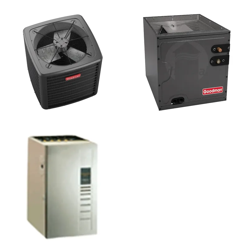 GOODMAN GLZS5BA1810+CAPTA3022C3+GR9S960603BU - 18K BTU Ducted Heat Pump System - R-32
