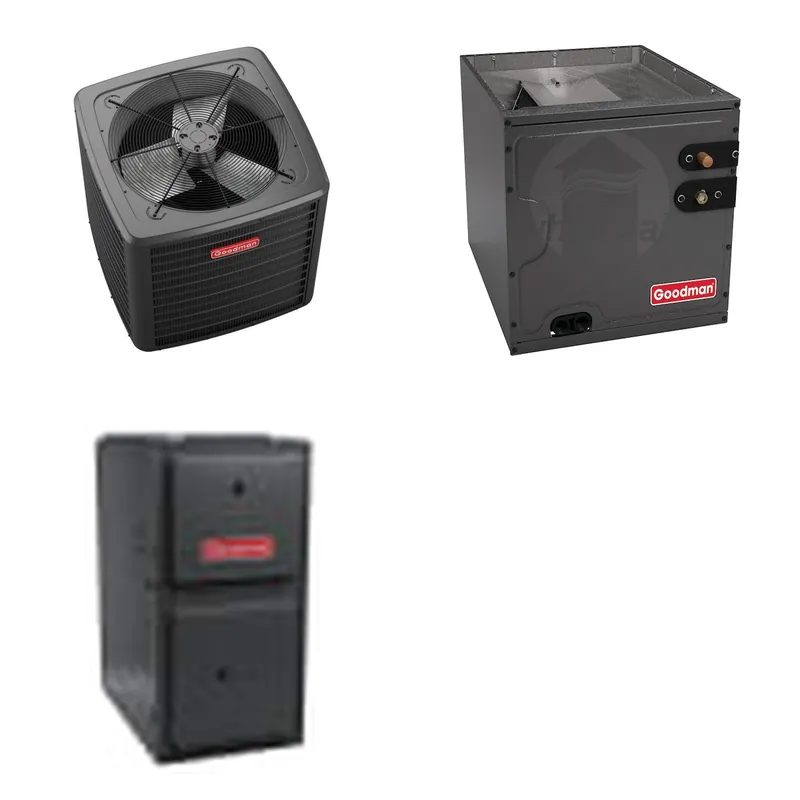 GOODMAN GLZS5BA3610+CAPTA4230D3+GR9S961005CN - 36K BTU Ducted Heat Pump System - R-32