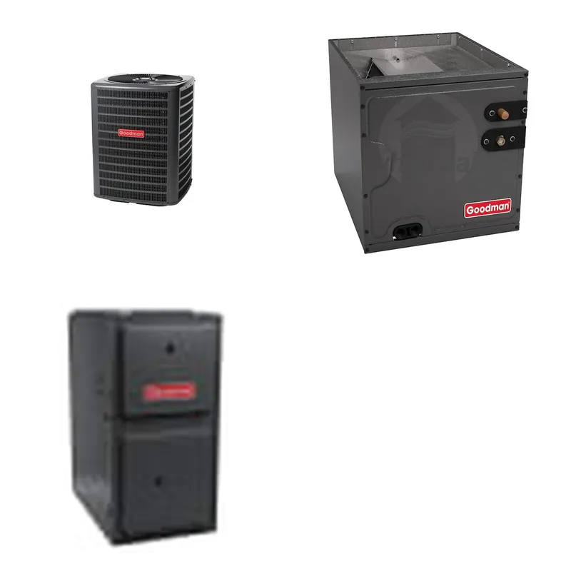 GOODMAN GLZS5BA2410+CAPTA3026C3+GR9S920603BN - 24K BTU Ducted Heat Pump System - R-32