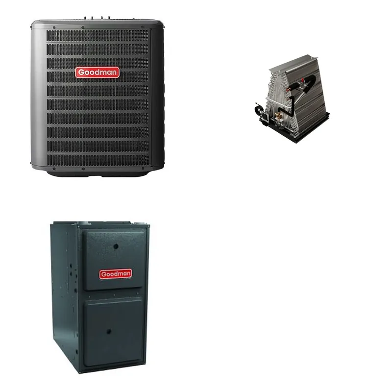 GOODMAN GLZS4BA2410+CAUTA3022C3+GR9S960403BU - 24K BTU Ducted Heat Pump System - R-32