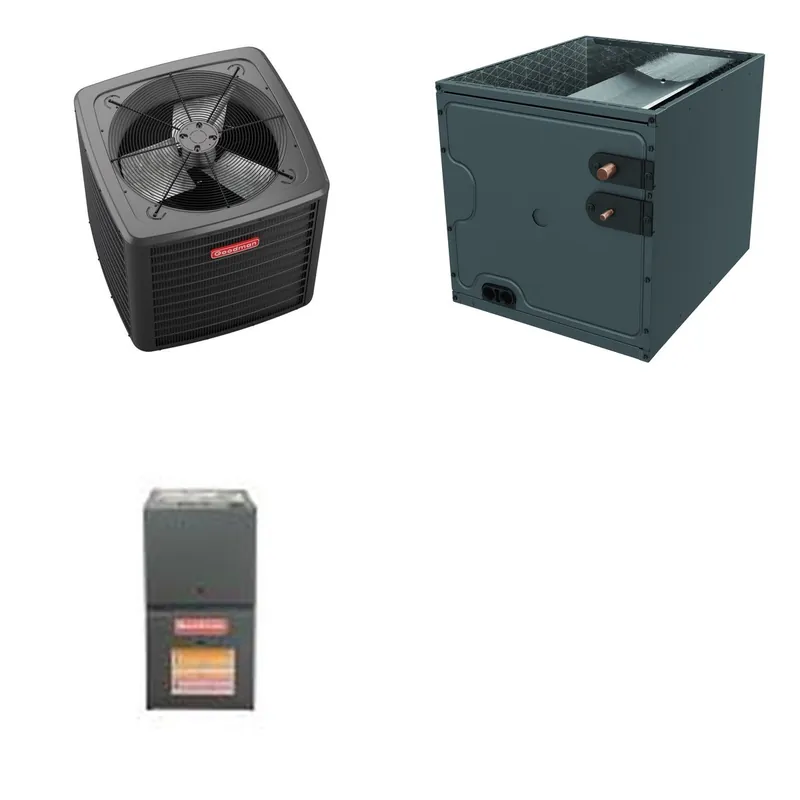 GOODMAN GLZS5BA1810+CAPTA3022A3+GR9S800403AN - 18K BTU Ducted Heat Pump System - R-32